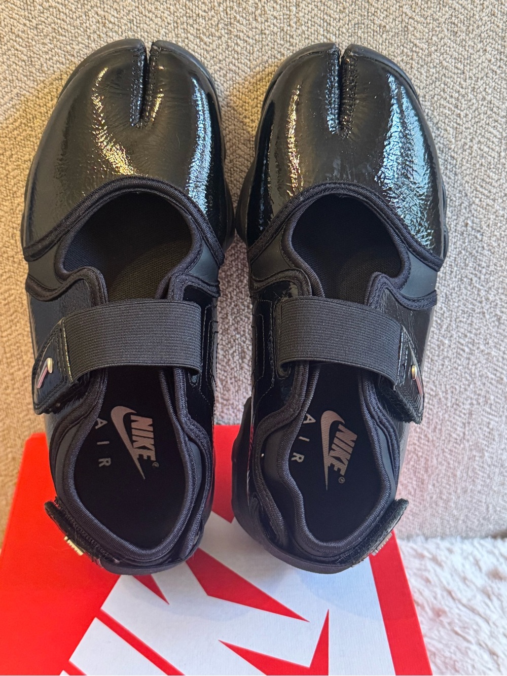 Nike Air Rift Patent Black Sneakers